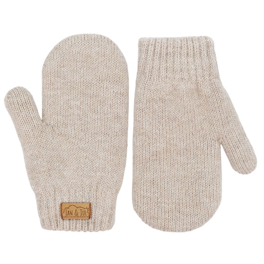 Knit Mittens - Wheat Field