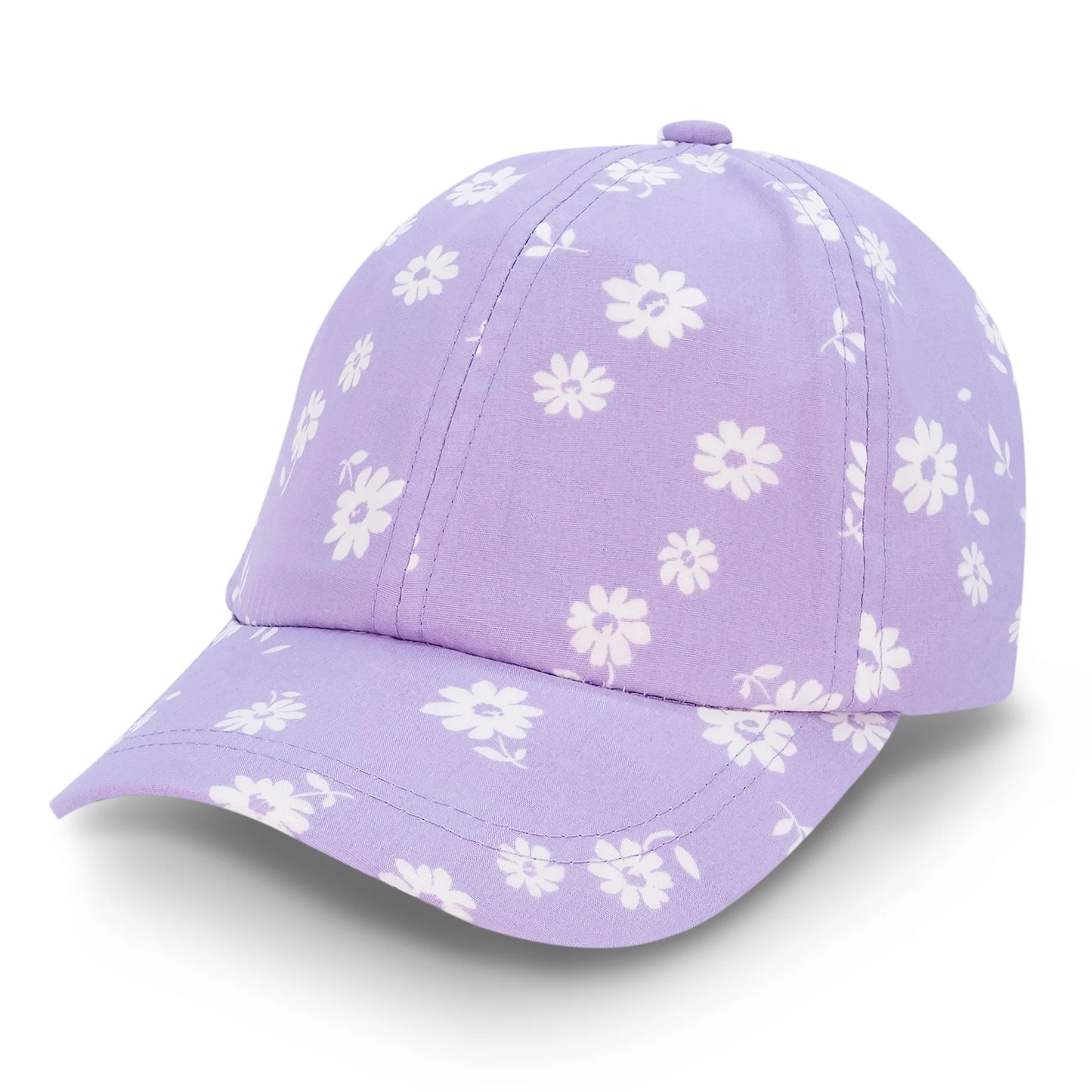 Jan & Jul Lite Baseball Cap - Purple Daisies