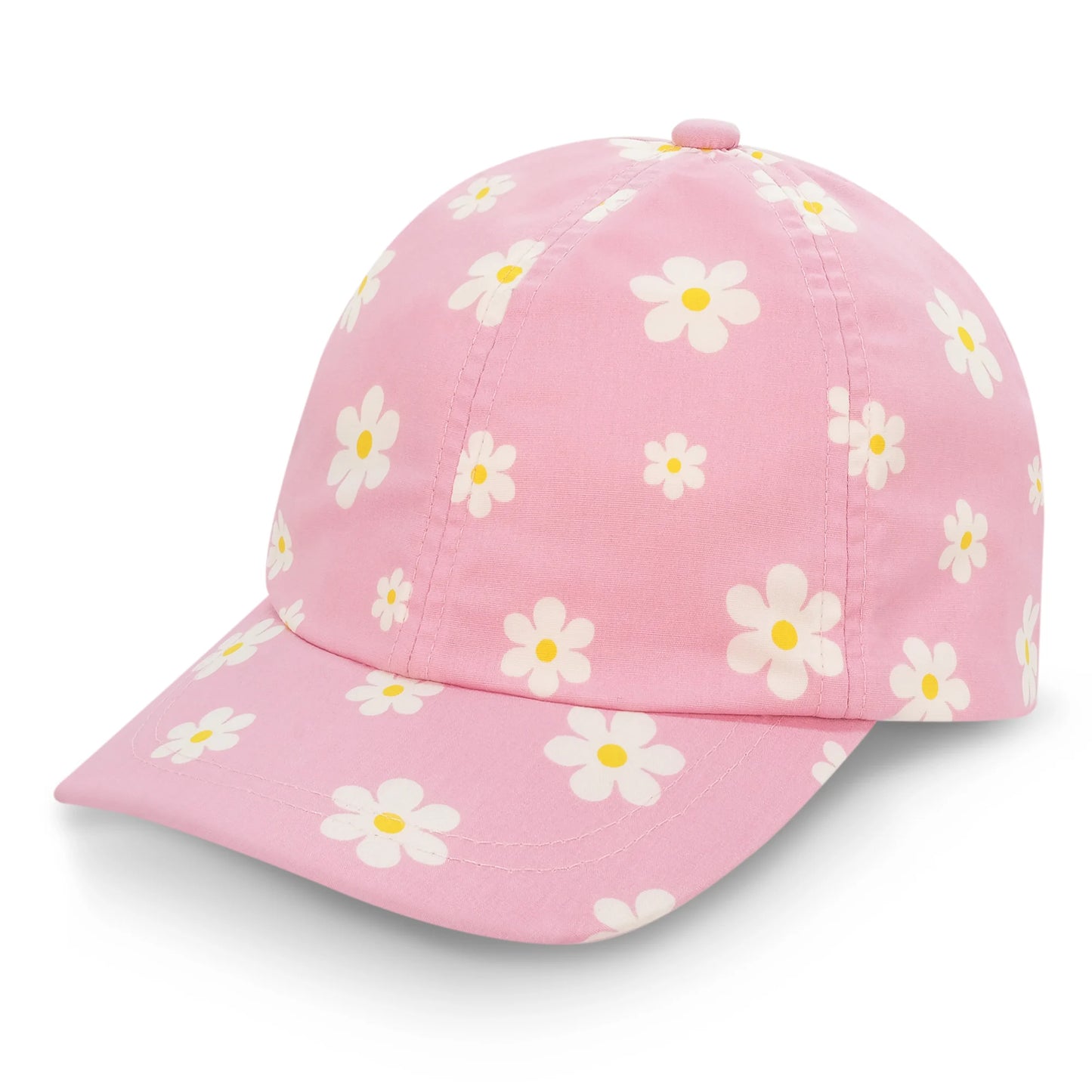 Jan & Jul Baseball Cap - Pink Daisies