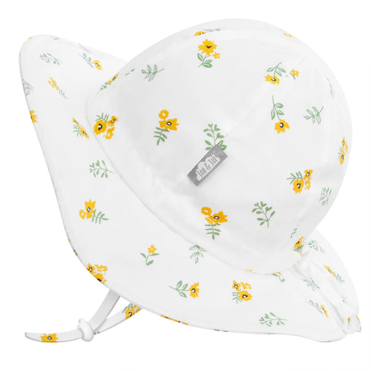 Jan & Jul Cotton Sun Hat - Yellow Flowers