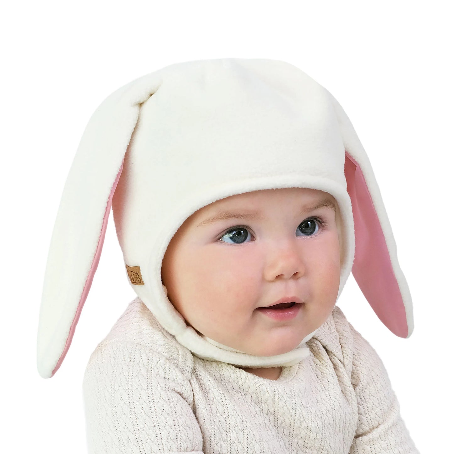 Jan & Jul Fleece Cream Bunny Hat