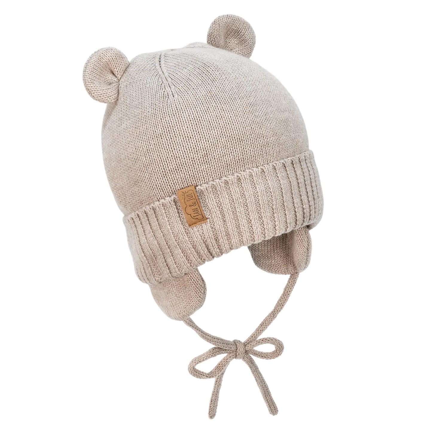 Jan & Jul Knit Bear Hat - Wheat Fields
