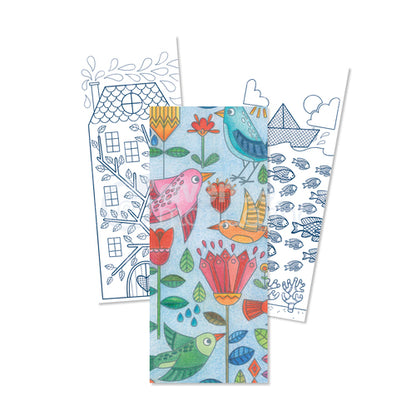 Graffy Mandala Flower Bookmarks