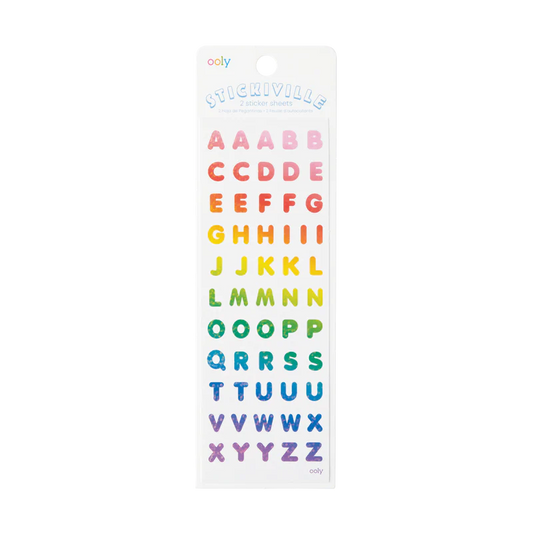 Ooly Stickiville Stickers - Rainbow Letters