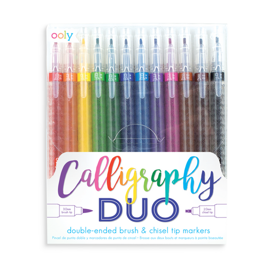 Ooly Calligraphy Duo Doubled Ended Markers - Set of 12