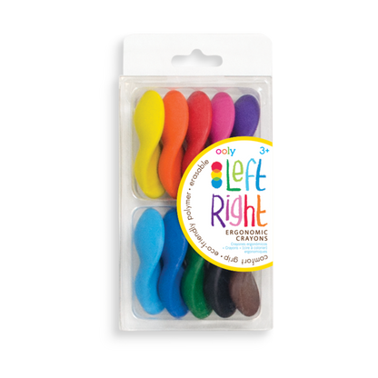 Ooly Left Right Crayons - Set of 10