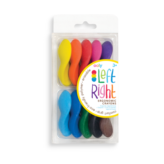 Ooly Left Right Crayons - Set of 10