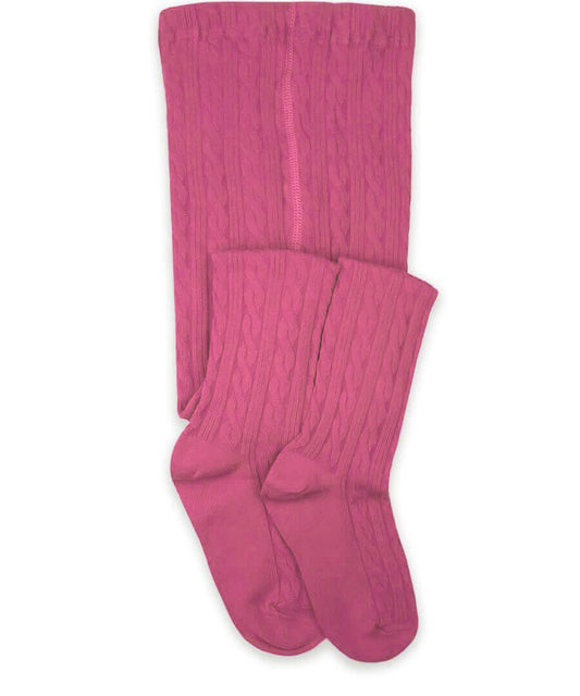 Jefferies Cable Knit Tights - Rose