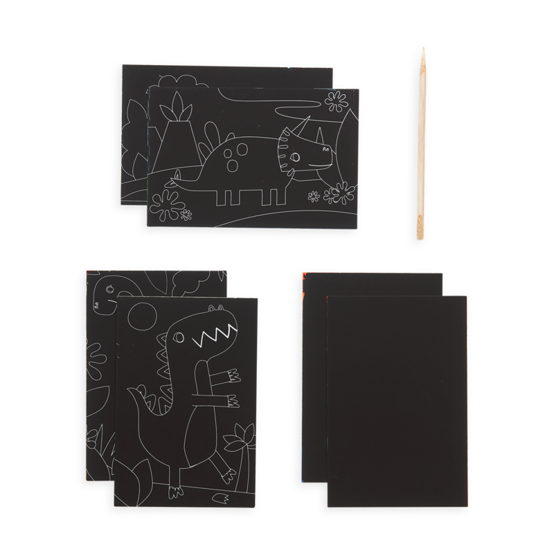 Ooly Scratch and Scribble Mini Art Kit - Dino Days