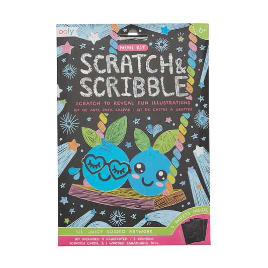 Ooly Scratch and Scribble Mini Art Kit - Lil Juicy