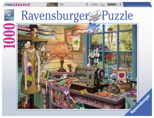 Ravensburger 1000 Piece - Sewing Shed