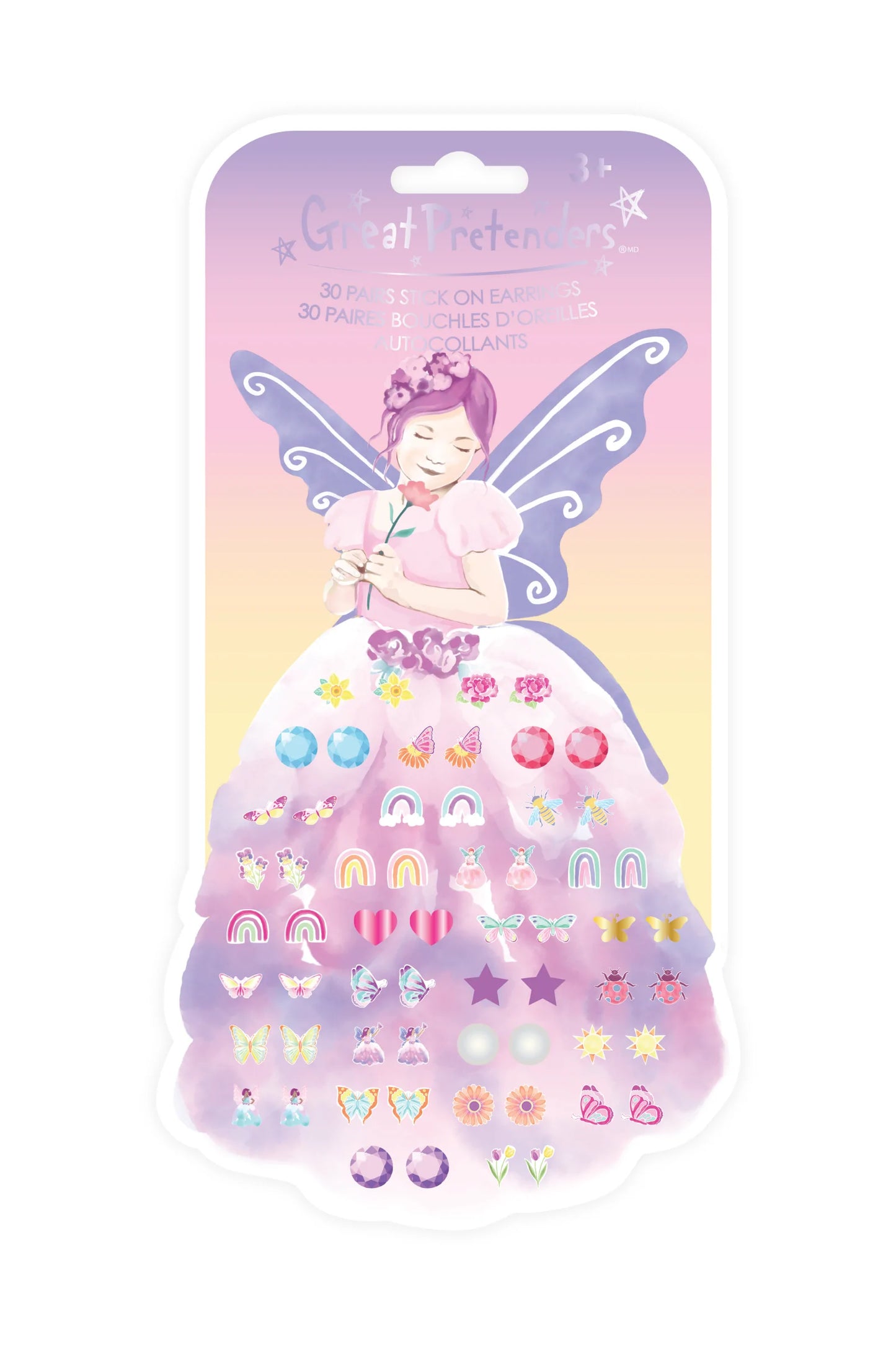 Great Pretenders Stick On Earrings - Butterfly Fairy Triana