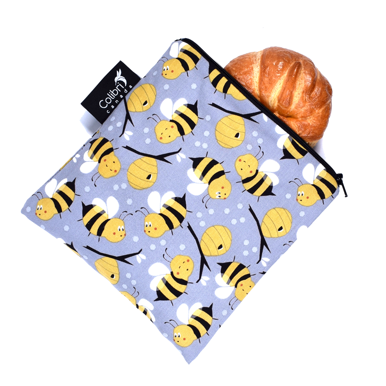 Bees Colibri Reusable Snack Bag - Large
