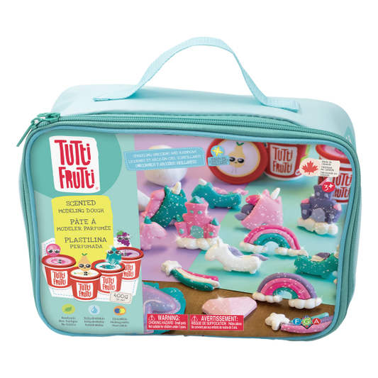 Tutti Frutti Lunchbag Set - Sparkling Unicorns and Rainbows