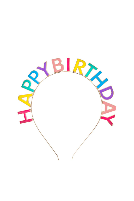 Great Pretenders Headband - Colorful Happy Birthday
