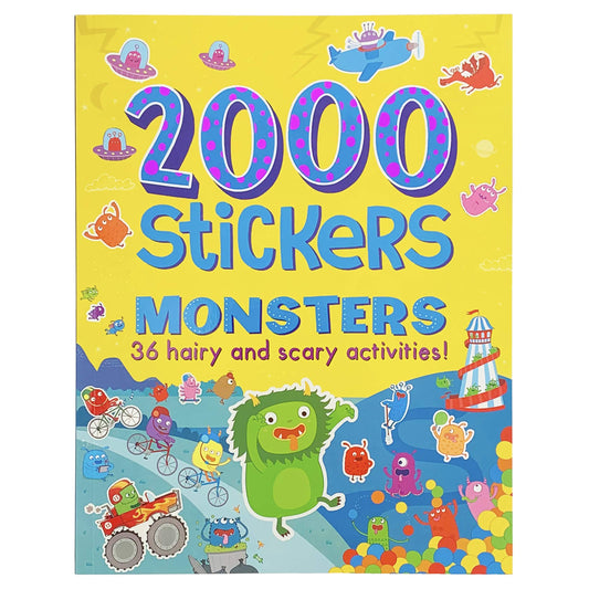 2000 Stickers Monster Activity Book