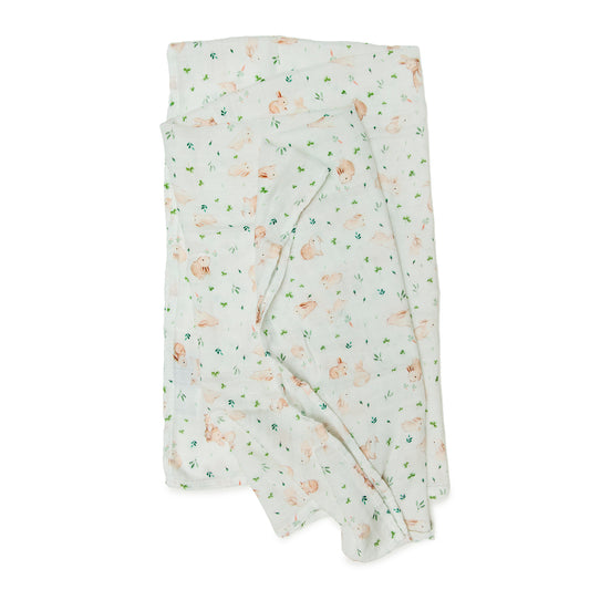 Loulou Lollipop Muslin Swaddle - Bunny Meadow