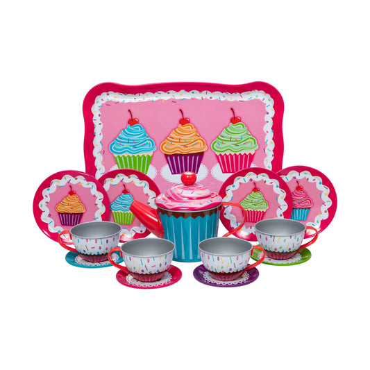 Schylling Cupcake Tin Tea Time Set