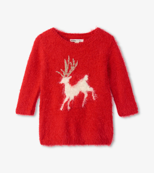 Hatley Baby Sweater Dress - Christmas Reindeer (Final Sale)