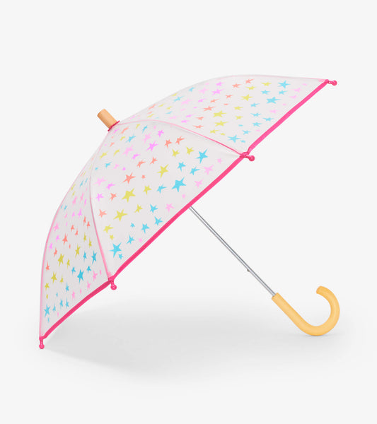 Hatley Clear Umbrella - Rainbow Stars