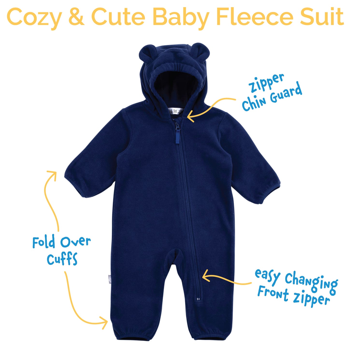 Jan & Jul Fleece Suit - Blue Spruce