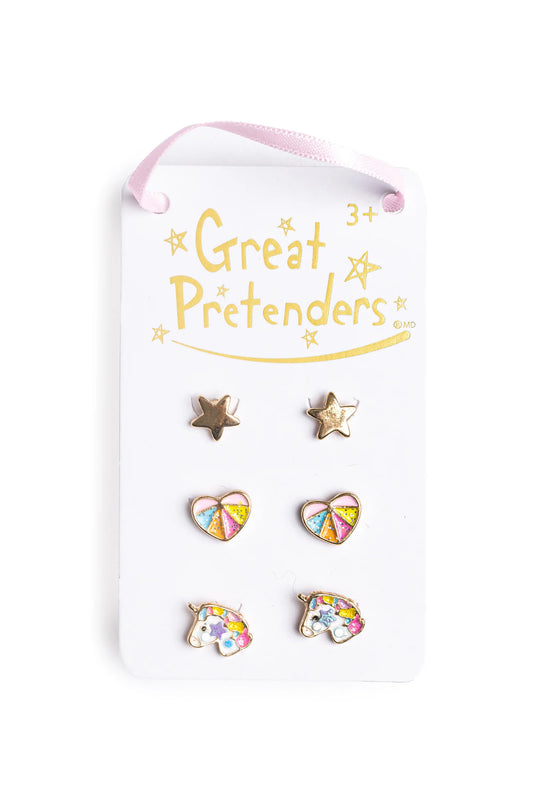 Great Pretenders Boutique Studded Earrings - Cheerful