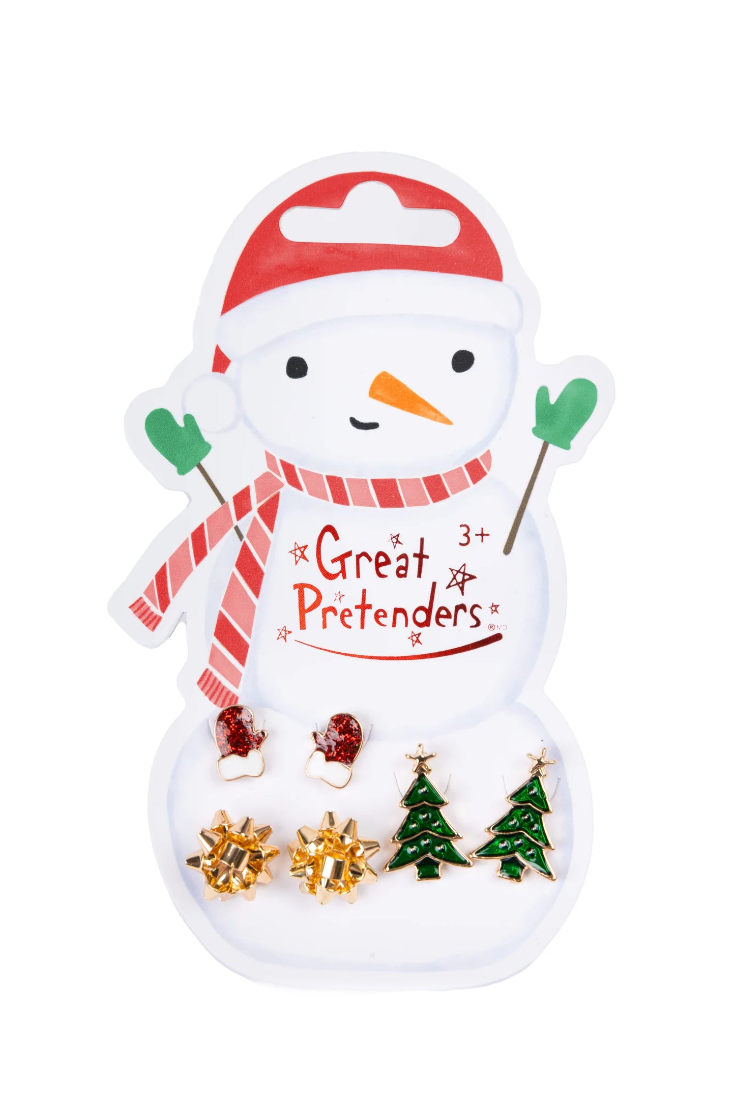Great Pretenders Studded Earrings - Snowman
