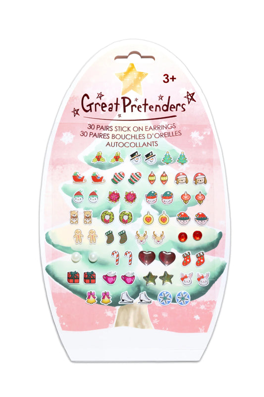 Great Pretenders Stick On Earrings - Holiday