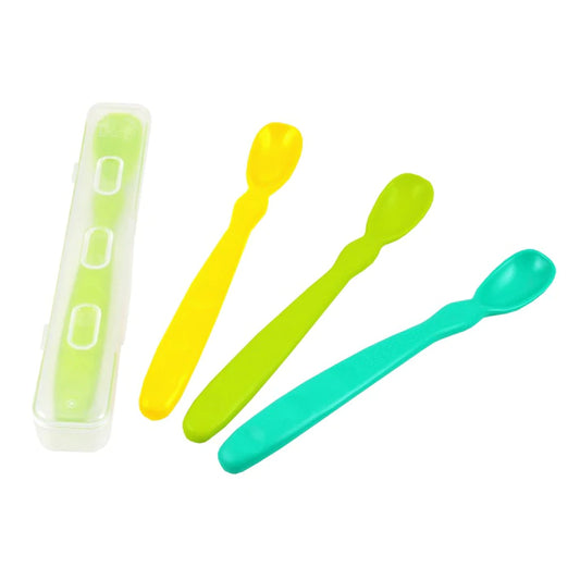 Re-Play Infant Spoon 4 Pack - Aqua/Yellow/Green (Final Sale)