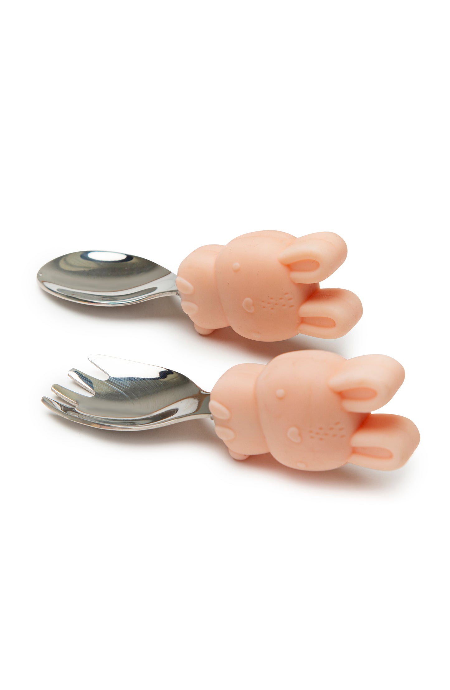 Loulou Lollipop Learning Spoon and Fork Set - Bunny