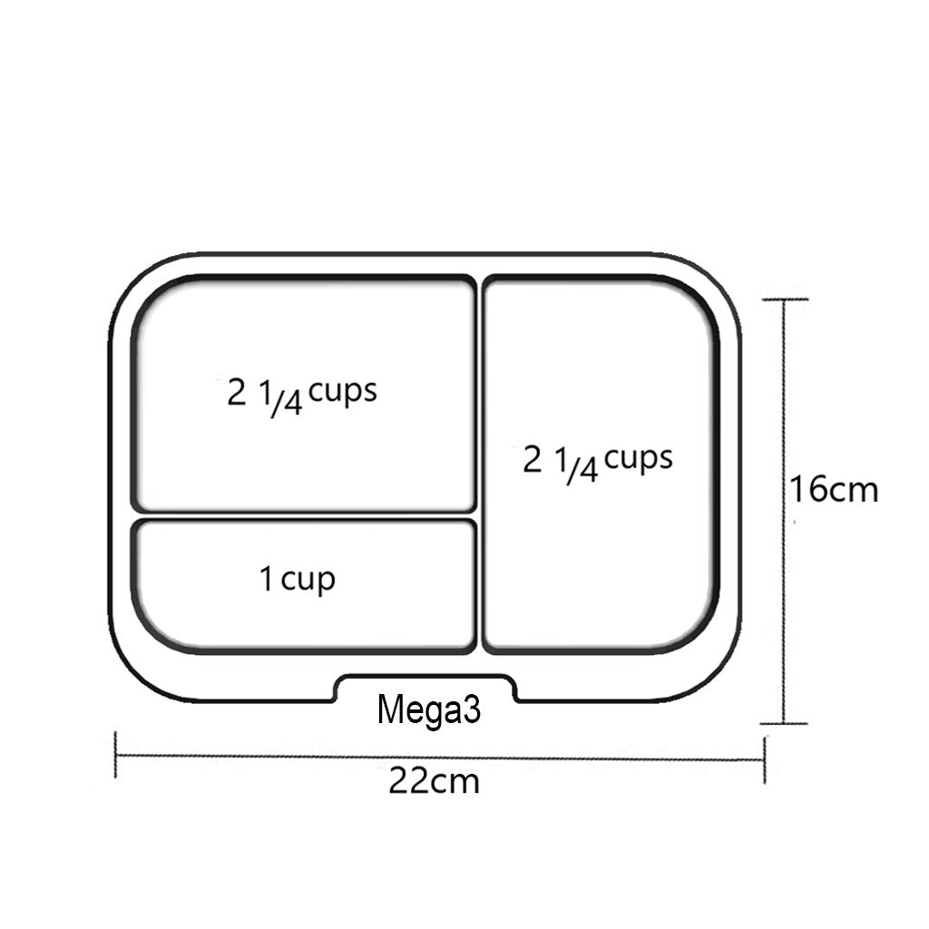 Munchbox Mega 3 - Clear Tray