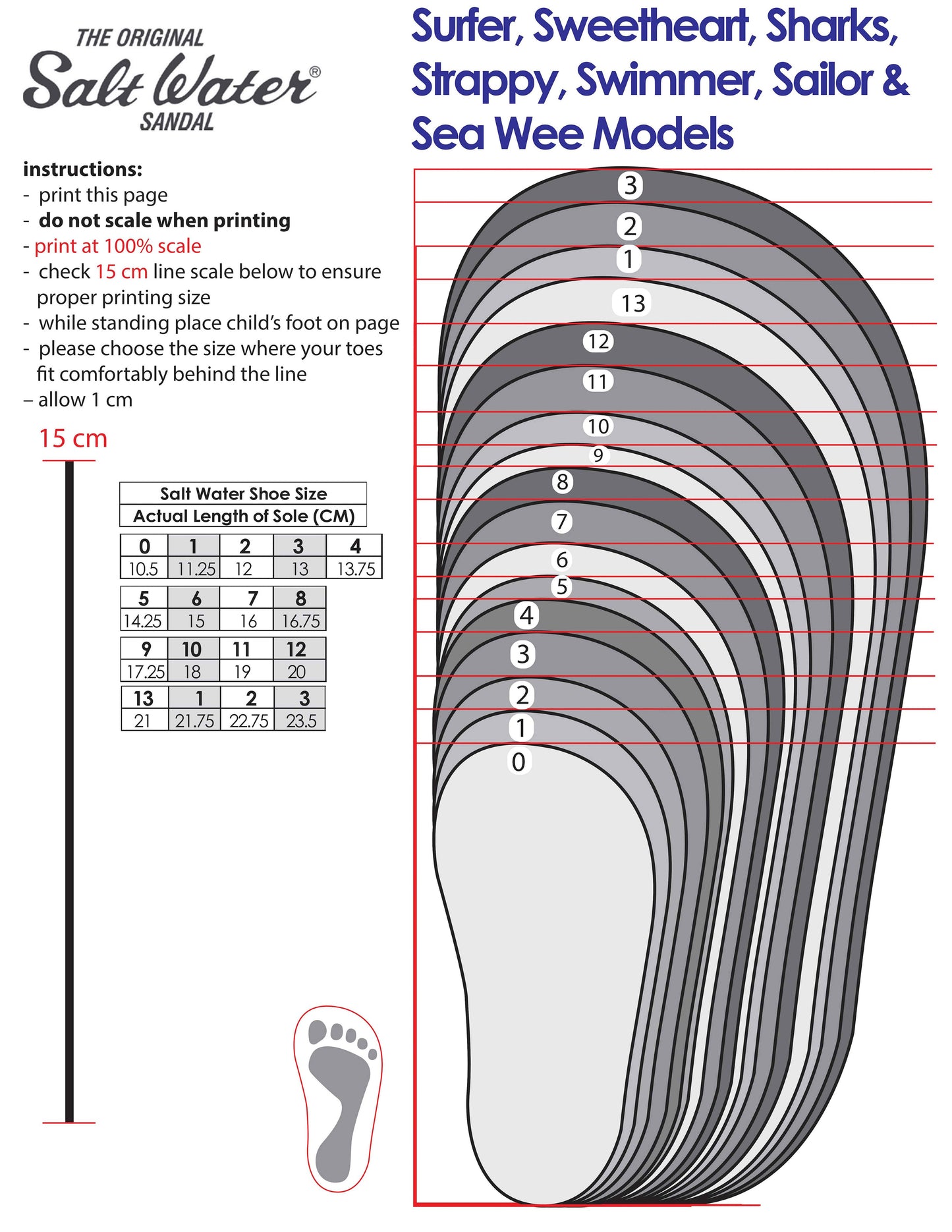 Saltwater Surfer Sandals - Navy (Final Sale)