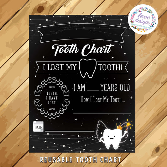 Love Designs Tooth Tracker Chart (Final Sale)