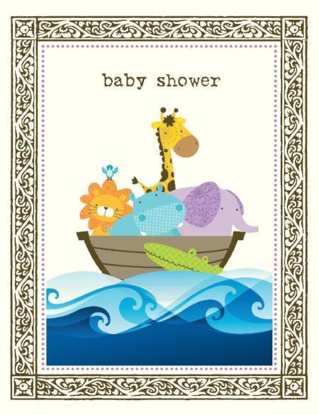 Yellow Bird Card - Ark Baby Shower