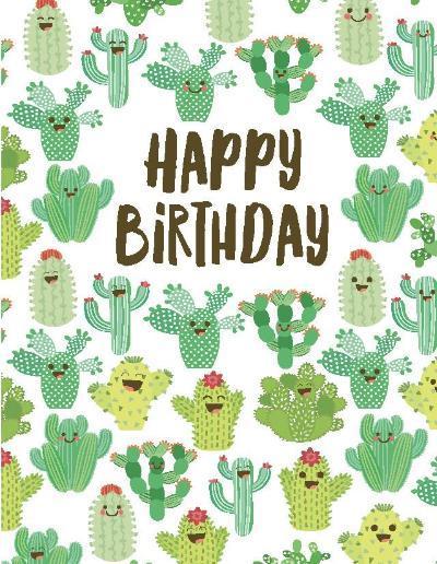 Yellow Bird Card - Birthday Cacti