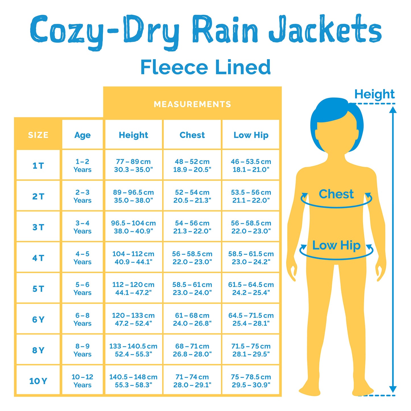 Jan & Jul Cozy-Dry Waterproof Jacket - Yellow