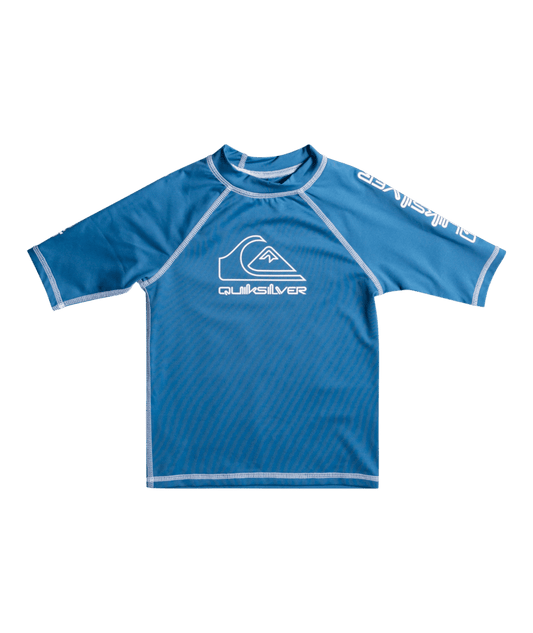Quiksilver Child On Tour Short Sleeve Rashguard - Vallarta Blue