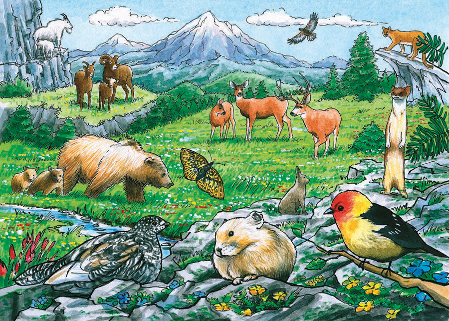 Rocky Mountain Wildlife 35 Piece Tray Puzzle
