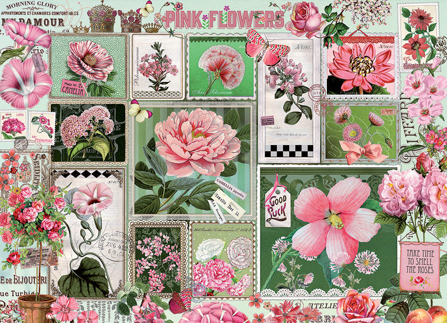 Cobble Hill 1000 Piece - Pink Flowers