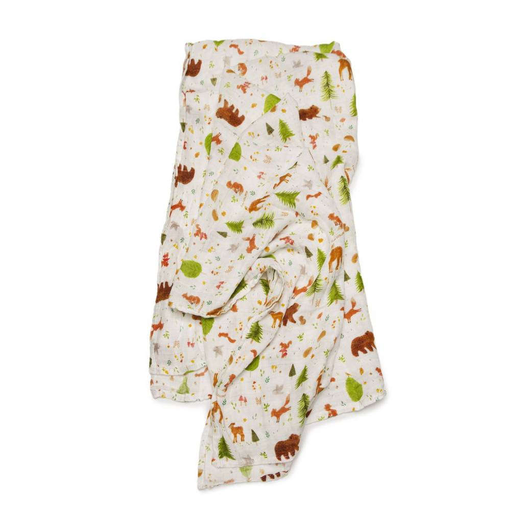 Loulou Lollipop Muslin Swaddle - Forest Friends