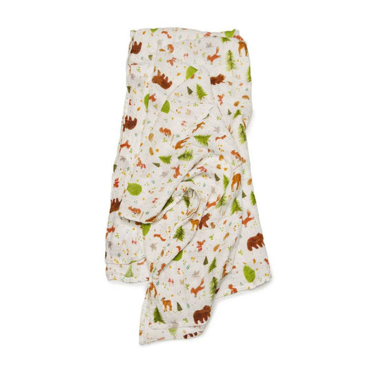 Loulou Lollipop Muslin Swaddle - Forest Friends