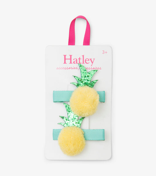 Hatley Hair Clips - Pom Pom Pineapples