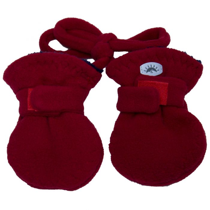 Calikids Baby Fleece Mittens - Scooter Red
