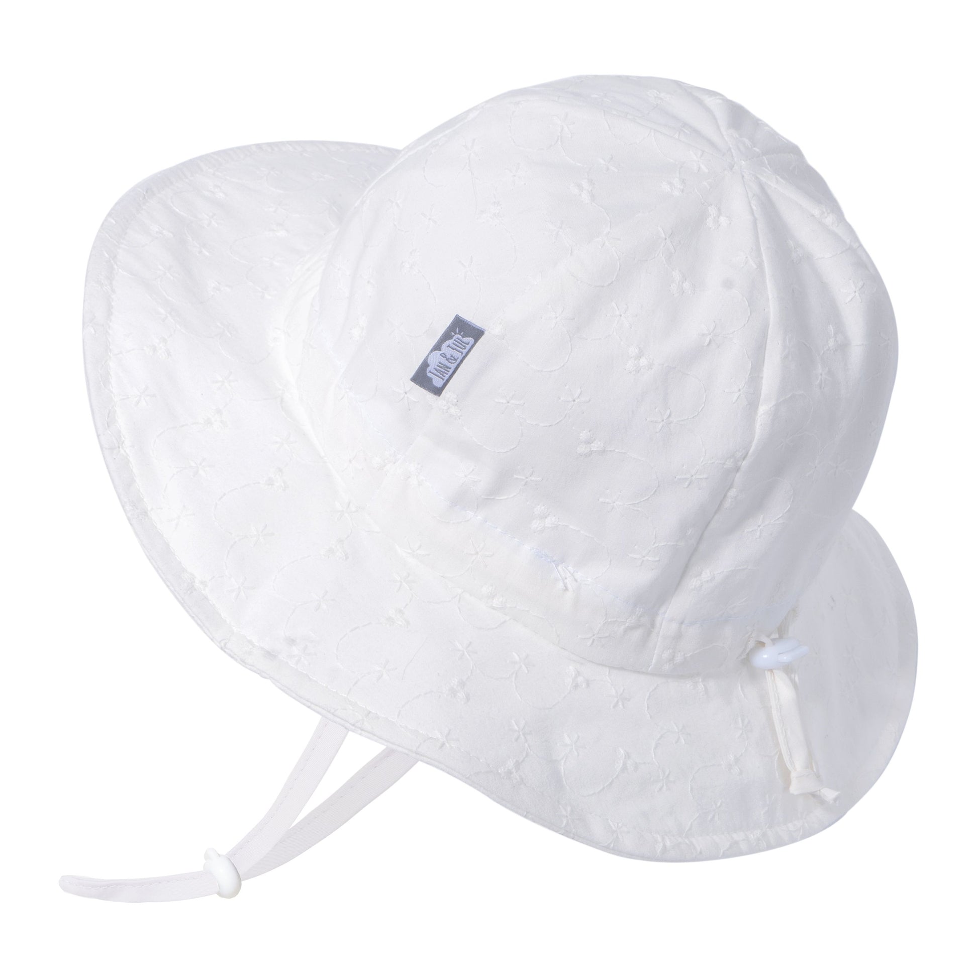 Jan & Jul Cotton Sun Hat - White Eyelet – Not for Long Boutique