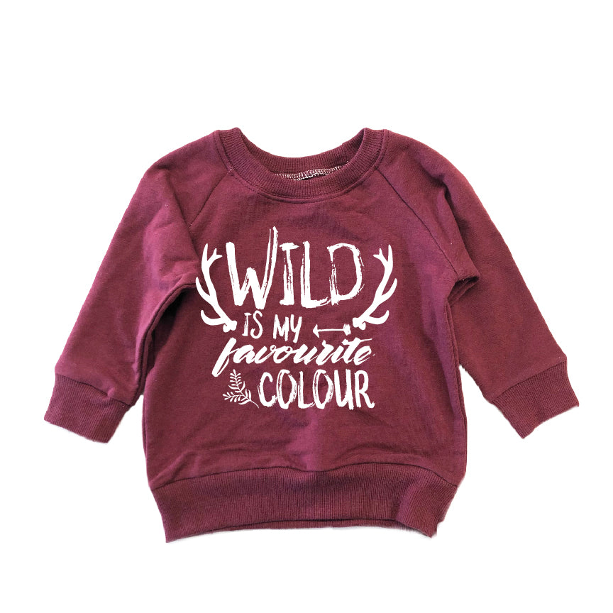 Portage and Main Maroon Sweatshirt - Wild Is My Favourite Colour (Final Sale)